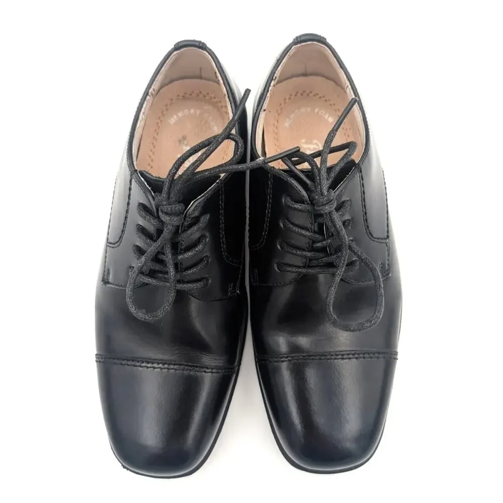 Florsheim Kids Reveal Cap Toe Oxford Dress Shoes 16599-001 Black Size US2M EU17
